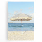 Black and white abstract depiction of summer on stretched canvas, ideal for kitchen wall art.