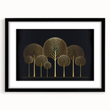 Abstract floral wall art print framed with a black mat, showcasing vibrant colors and intricate patterns, ideal for modern home decor enhancements.