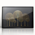 Framed abstract floral wall art featuring vibrant colors and intricate designs, displayed in a sleek black frame, perfect for modern home decor.