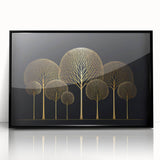 Framed abstract floral wall art featuring vibrant colors and intricate designs, displayed in a sleek black frame, perfect for modern home decor.