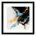 Fluid Art Paintings for Walls – Golden Tide Abstract Flow