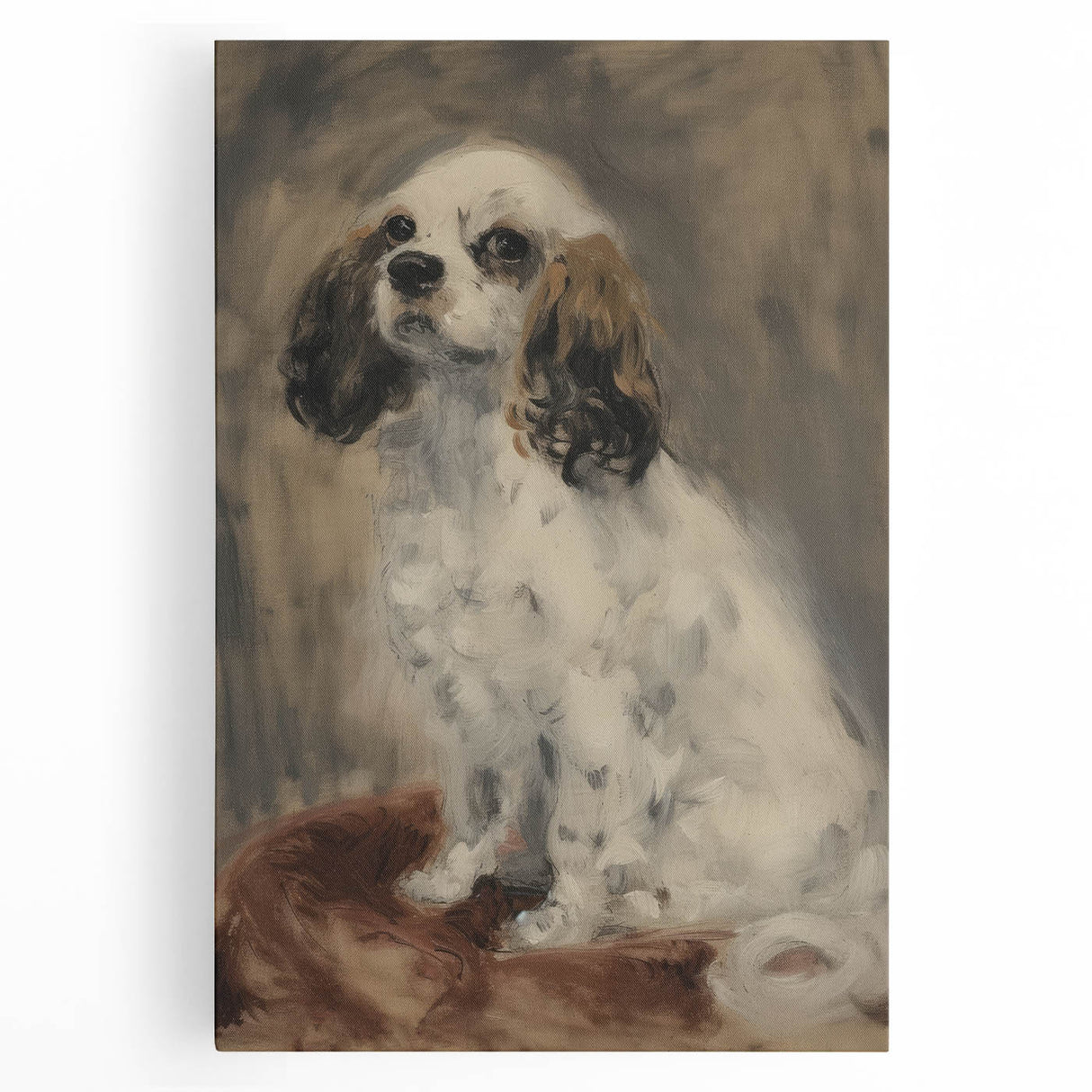 Colorful stretched canvas showcasing a vibrant animal design, featuring detailed illustrations of wildlife in a natural habitat. Perfect for enhancing home decor with a touch of nature-inspired art.