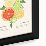 Extra large black wall art featuring colorful, textured food and drink motifs on a framed canvas.