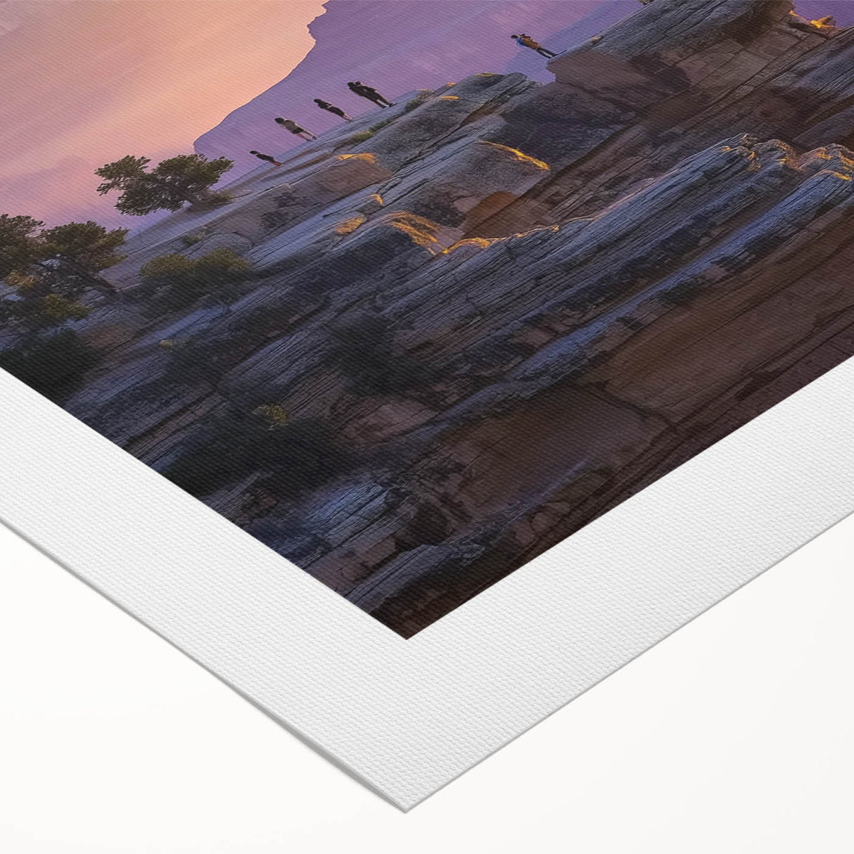 Landscape canvas print showcasing vibrant canyons in warm earthy tones, rolled for easy shipping and display. Perfect for nature-inspired home decor.
