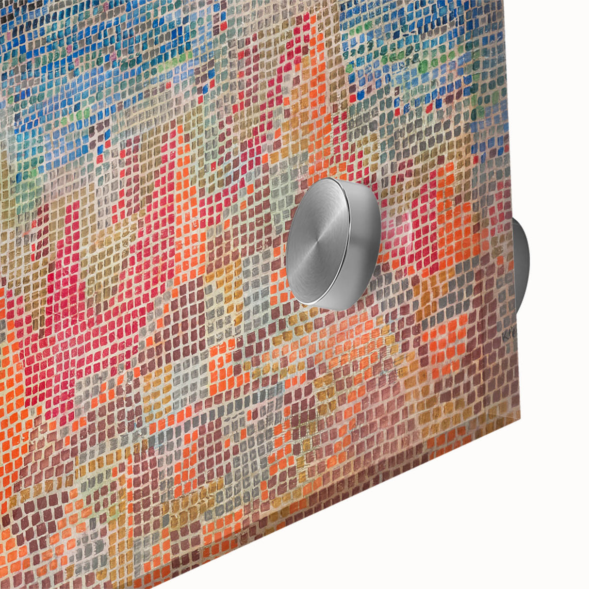 Mosaic Seascape Modern Wall Art - Abstract Coastal Decor Print