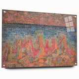 Mosaic Seascape Modern Wall Art - Abstract Coastal Decor Print