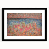Mosaic Seascape Modern Wall Art - Abstract Coastal Decor Print