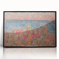 Mosaic Seascape Modern Wall Art - Abstract Coastal Decor Print