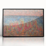 Mosaic Seascape Modern Wall Art - Abstract Coastal Decor Print