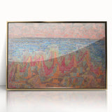Mosaic Seascape Modern Wall Art - Abstract Coastal Decor Print