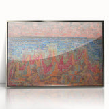 Mosaic Seascape Modern Wall Art - Abstract Coastal Decor Print