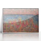 Mosaic Seascape Modern Wall Art - Abstract Coastal Decor Print