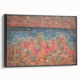 Mosaic Seascape Modern Wall Art - Abstract Coastal Decor Print