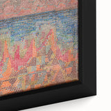 Mosaic Seascape Modern Wall Art - Abstract Coastal Decor Print