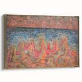 Mosaic Seascape Modern Wall Art - Abstract Coastal Decor Print