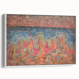 Mosaic Seascape Modern Wall Art - Abstract Coastal Decor Print