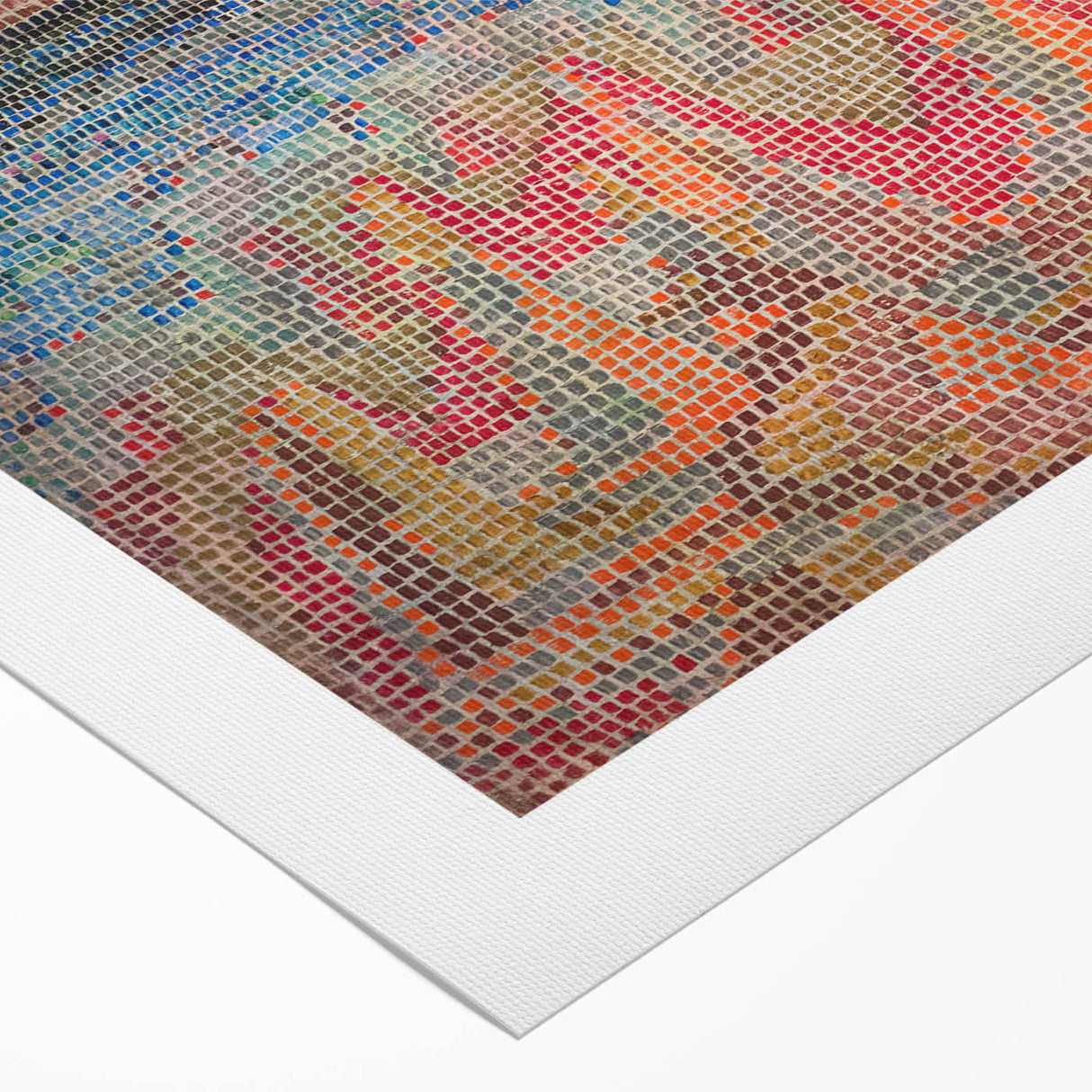 Mosaic Seascape Modern Wall Art - Abstract Coastal Decor Print