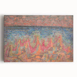 Mosaic Seascape Modern Wall Art - Abstract Coastal Decor Print