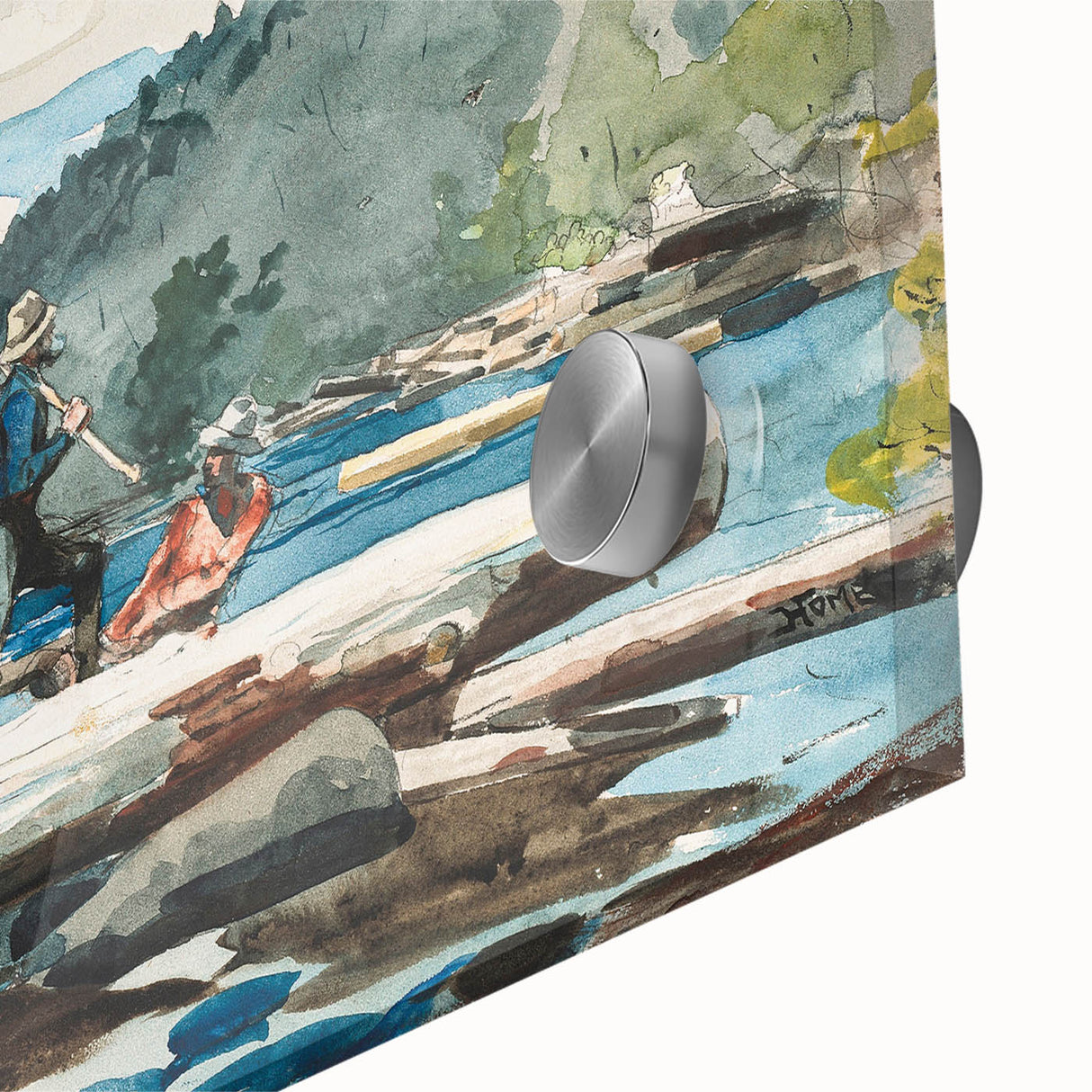 Hudson River Logging Art Print - Winslow Homer Realism Landscape Decor