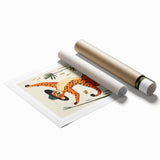 Children's Room Decor - Dancing Cheetah Playroom Wall Art