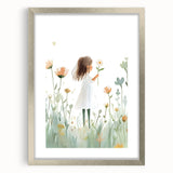 Floral Dream Girl Nursery Wall Art – Kids Room & Baby Decor