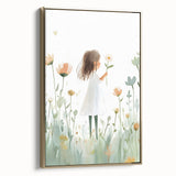 Floral Dream Girl Nursery Wall Art – Kids Room & Baby Decor