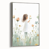 Floral Dream Girl Nursery Wall Art – Kids Room & Baby Decor
