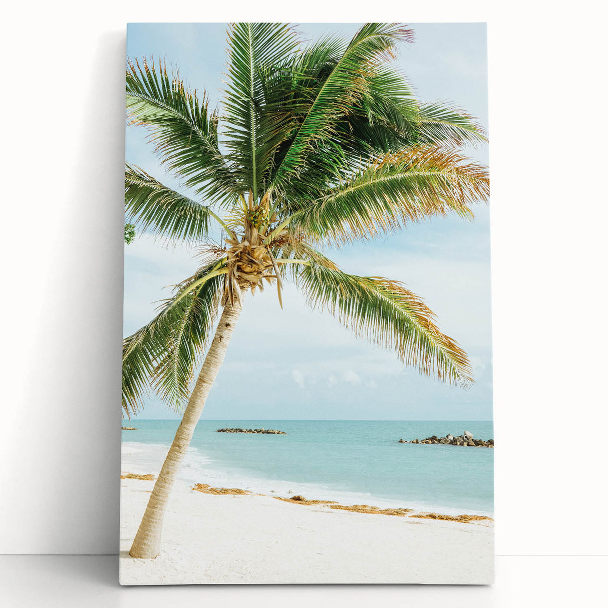 Black and white large canvas art depicting a summer season theme, ideal for kitchen wall art or bedroom ambiance.