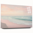 Large abstract wall art in vibrant blue and orange hues, acrylic print, suitable for bedroom or dining room decor.