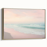 Framed canvas depicting a summer landscape in muted gold and black, ideal for bedroom wall art.