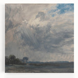 Classic Romantic Paintings - Cloudy Sky Study Canvas Art