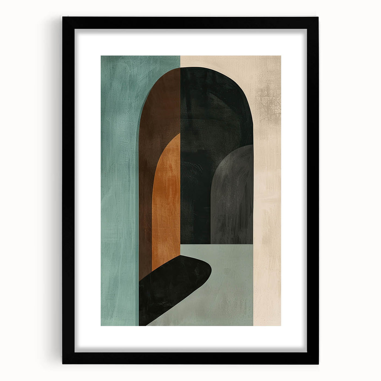 Abstract Archway Wall Art - Modern Geometric Dining Room Print
