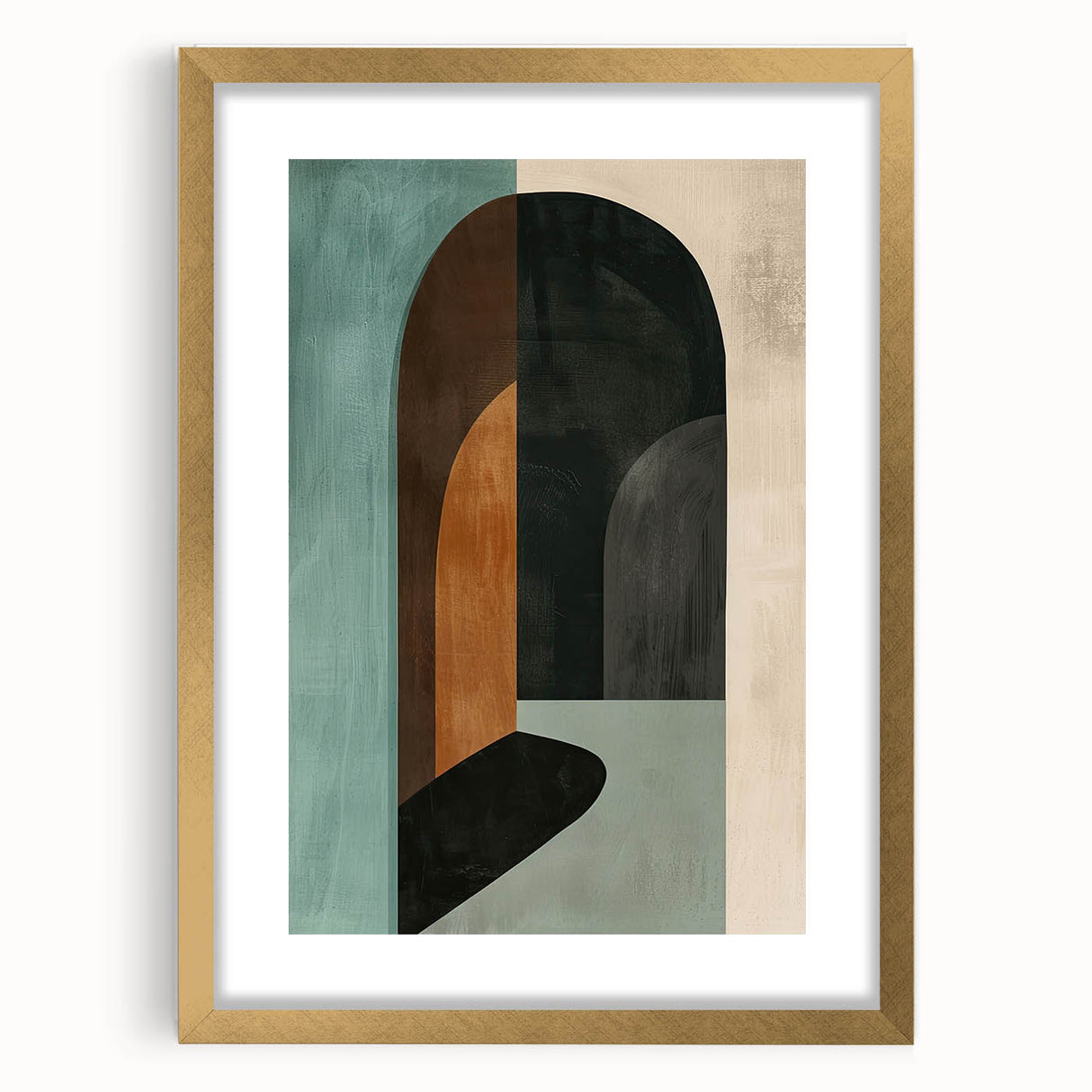 Abstract Archway Wall Art - Modern Geometric Dining Room Print