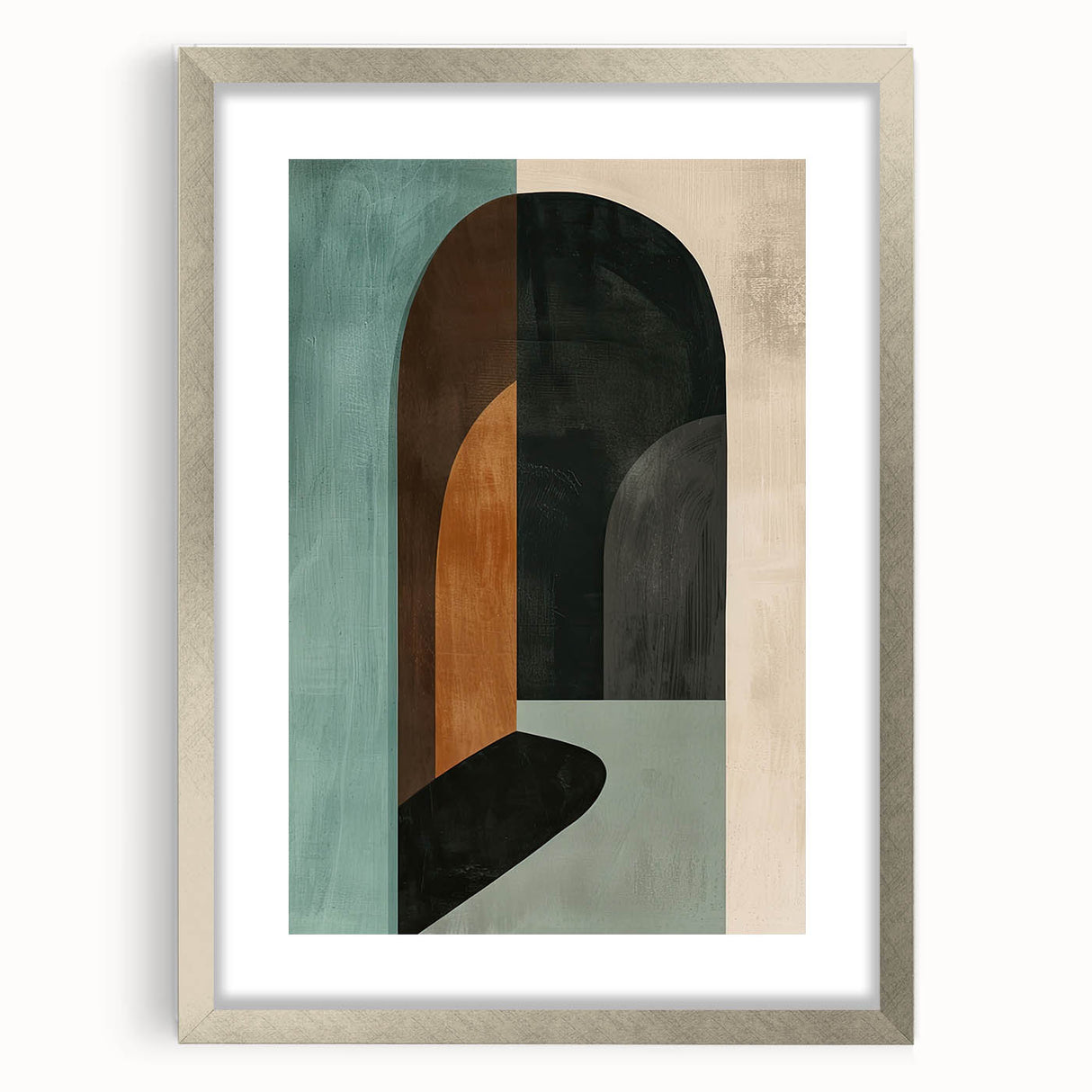 Abstract Archway Wall Art - Modern Geometric Dining Room Print