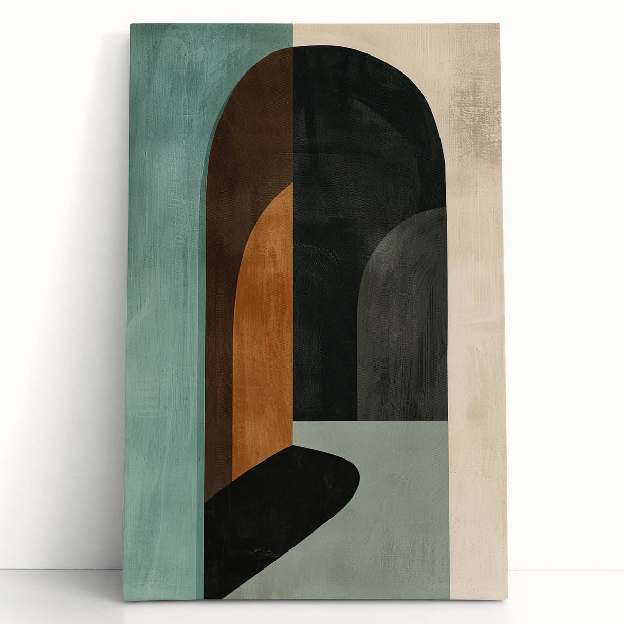 Abstract Archway Wall Art - Modern Geometric Dining Room Print