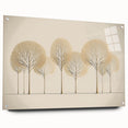 Abstract floral wall art design displayed in an acrylic glass frame, showcasing vibrant colors and intricate patterns, with metal pins securing the artwork in place.