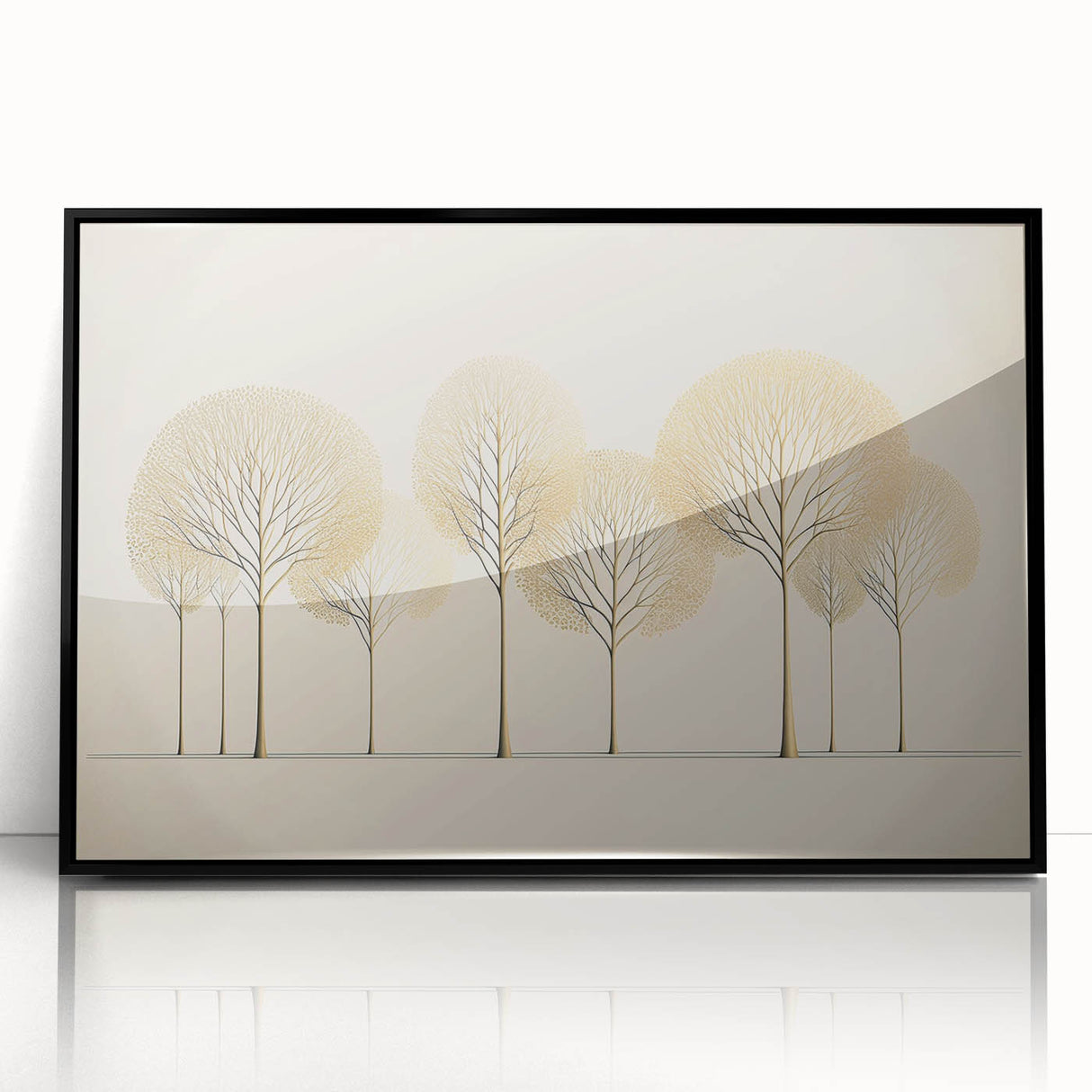 Framed abstract floral wall art featuring vibrant colors and intricate designs, set in a sleek black frame, perfect for modern home decor.