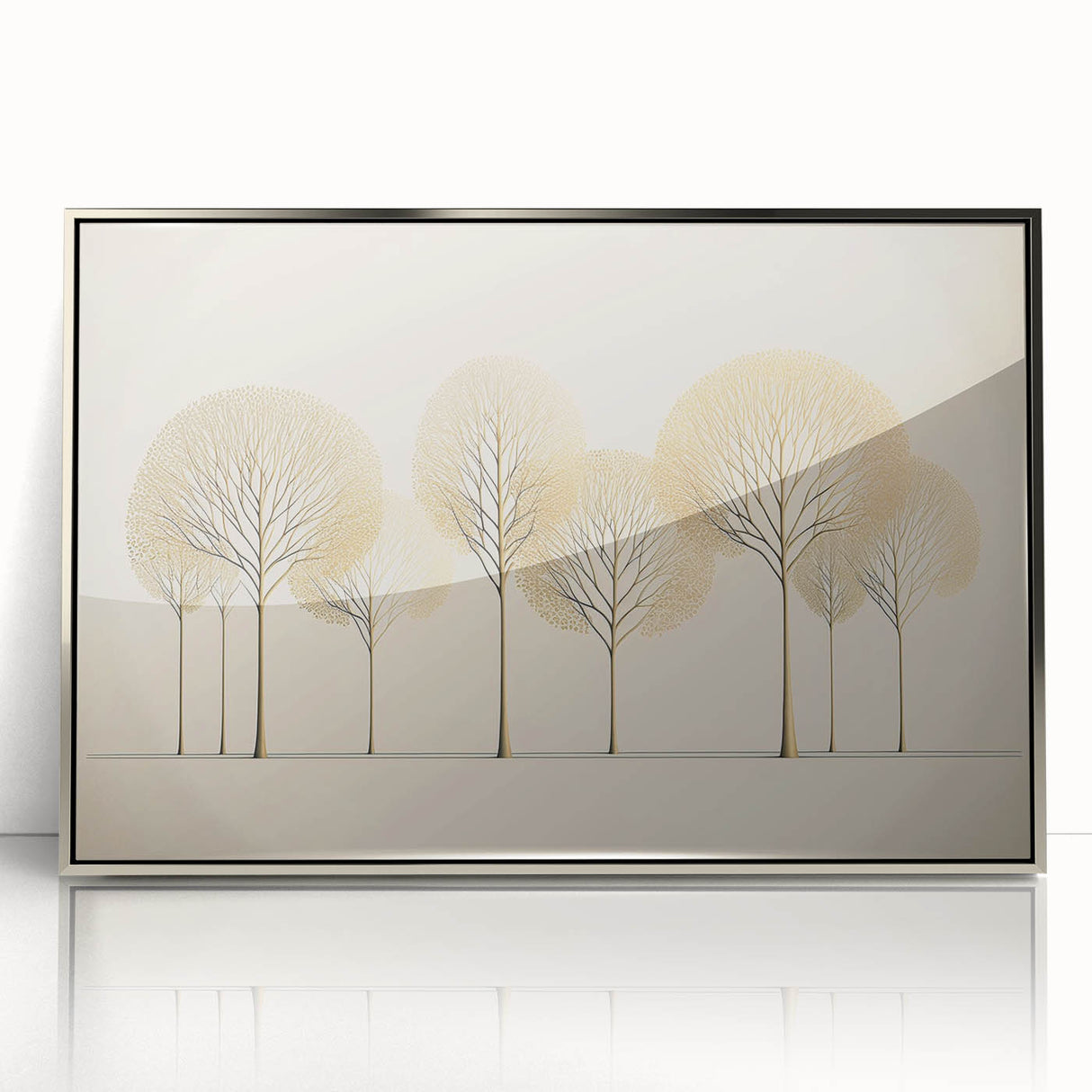 Framed acrylic wall art featuring an abstract floral design in vibrant colors, elegantly showcased with a silver frame, perfect for modern decor.