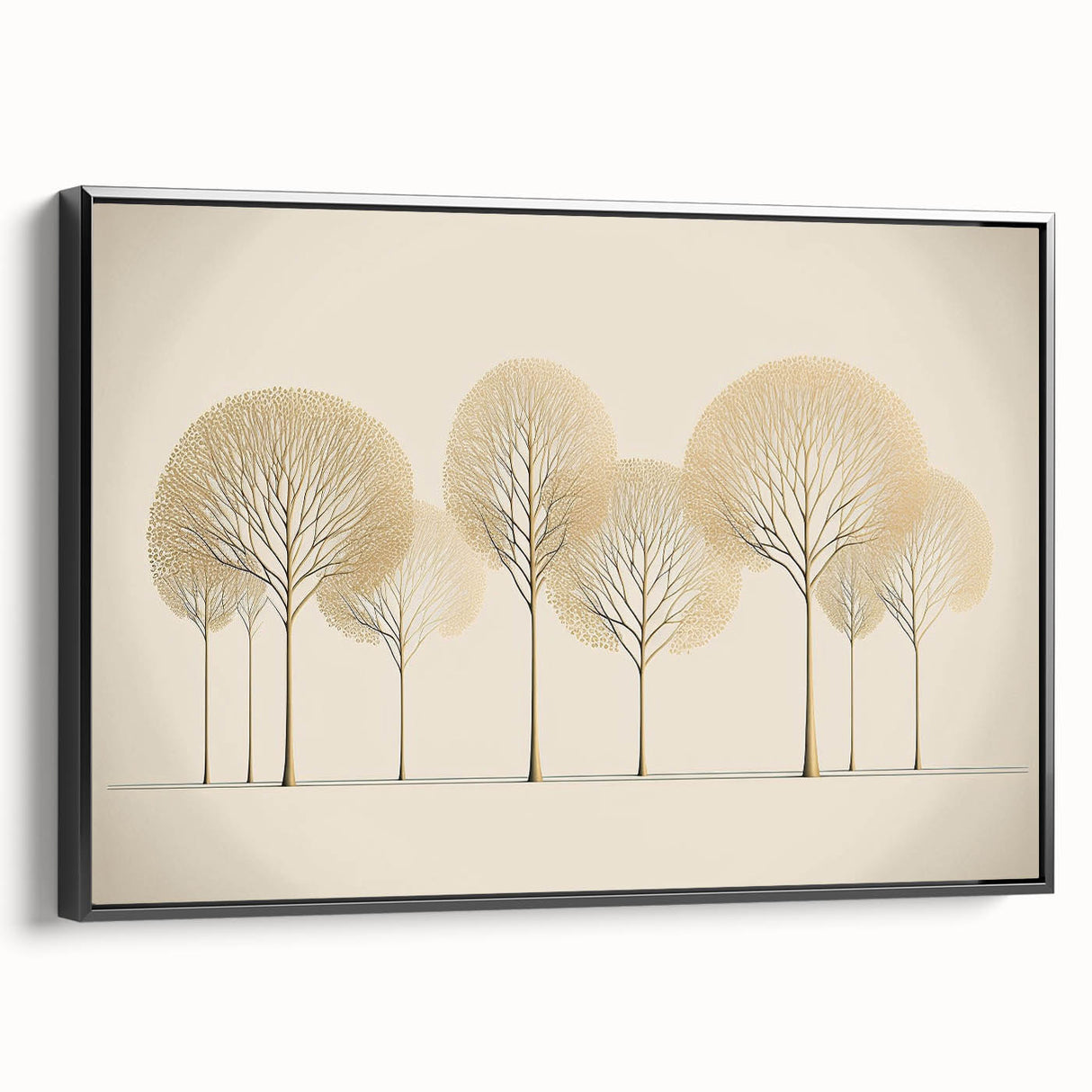 Framed canvas wall art showcasing a vibrant abstract floral design in shades of pink, blue, and green, presented in a sleek black frame, ideal for modern decor.