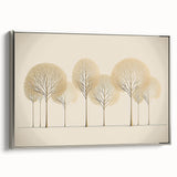 Framed canvas wall art showcasing abstract floral design in vibrant colors, featuring a sleek silver frame and elegant side view, perfect for modern decor.
