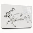 Acrylic glass animal design side view displaying colorful illustrations of various wildlife, mounted with pins on a sleek, modern display for artistic decor.