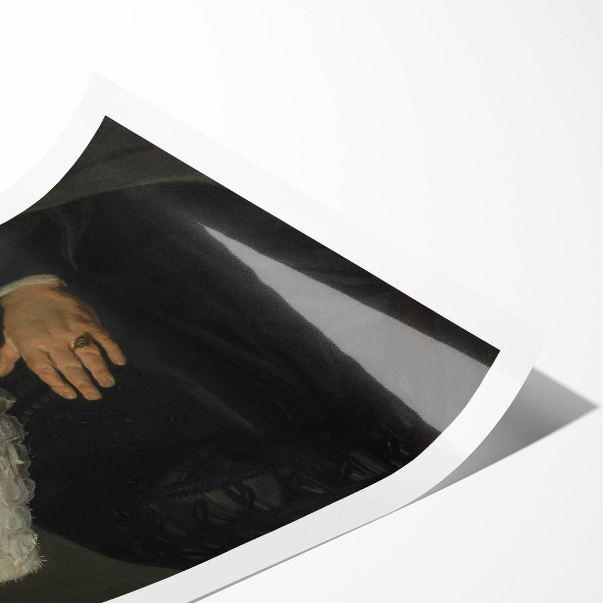 Classic Baroque Portrait - Nobleman with Elaborate White Ruff Collar