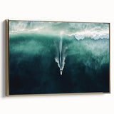 Framed landscape canvas showcasing a serene beach scene with golden hues and intricate detailing, perfect for home decor and coastal-themed interiors.