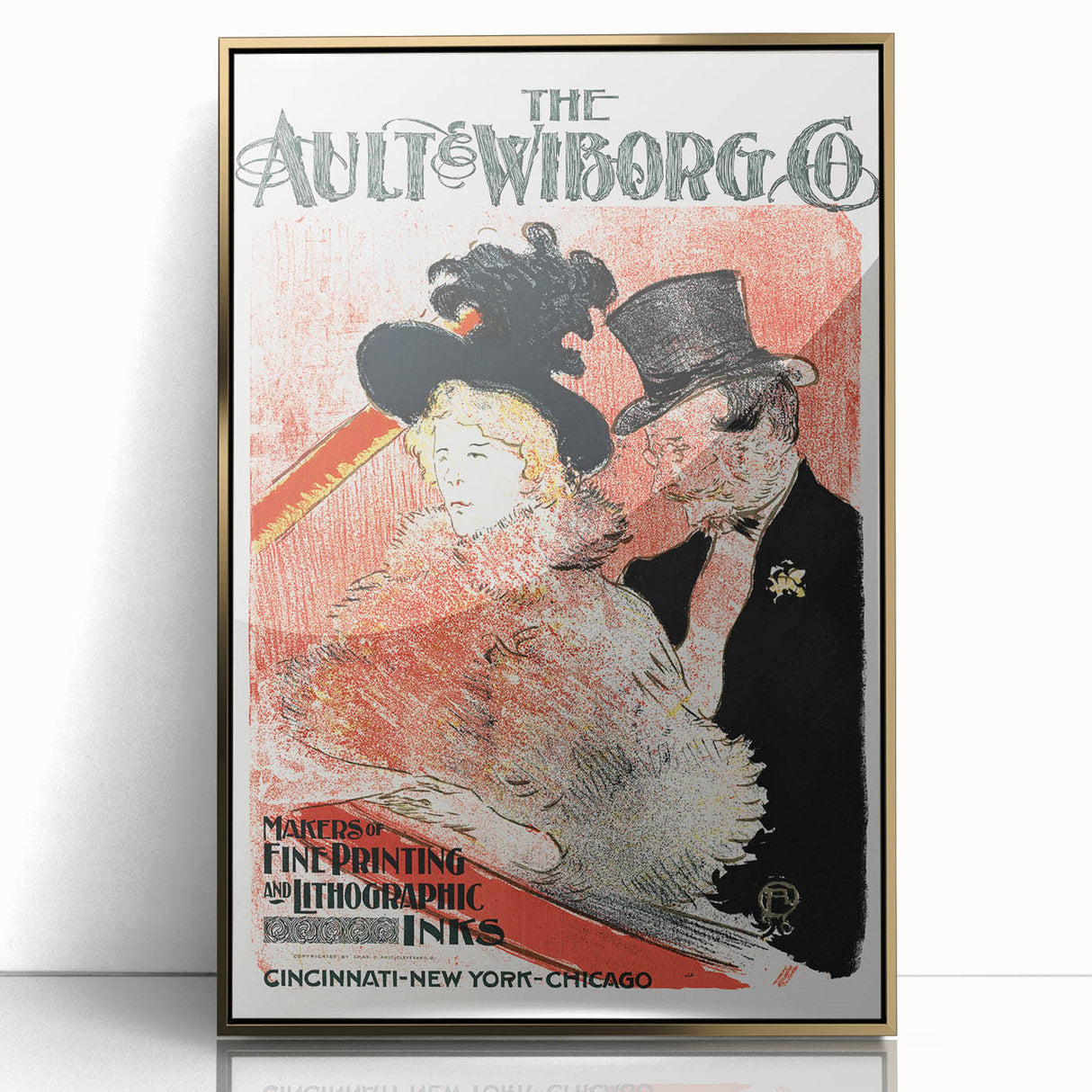 Vintage Wall Art - Elegant Concert Scene Advertisement - Art Print