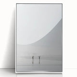 Art deco poster featuring a modern art wall decor design in pastel shades on a white acrylic framed print.