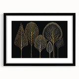 Abstract floral wall art framed in black with a white mat, showcasing vibrant colors and intricate designs, perfect for enhancing modern home decor.