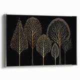 Framed canvas wall art showcasing abstract floral designs in vibrant colors, featuring a sleek silver frame. Ideal for modern home decor, adding elegance and a touch of nature.