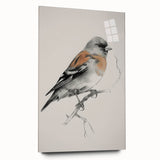 Acrylic glass side view of a modern animal-themed artwork showcasing vibrant colors and intricate details, perfect for home decor or office settings.
