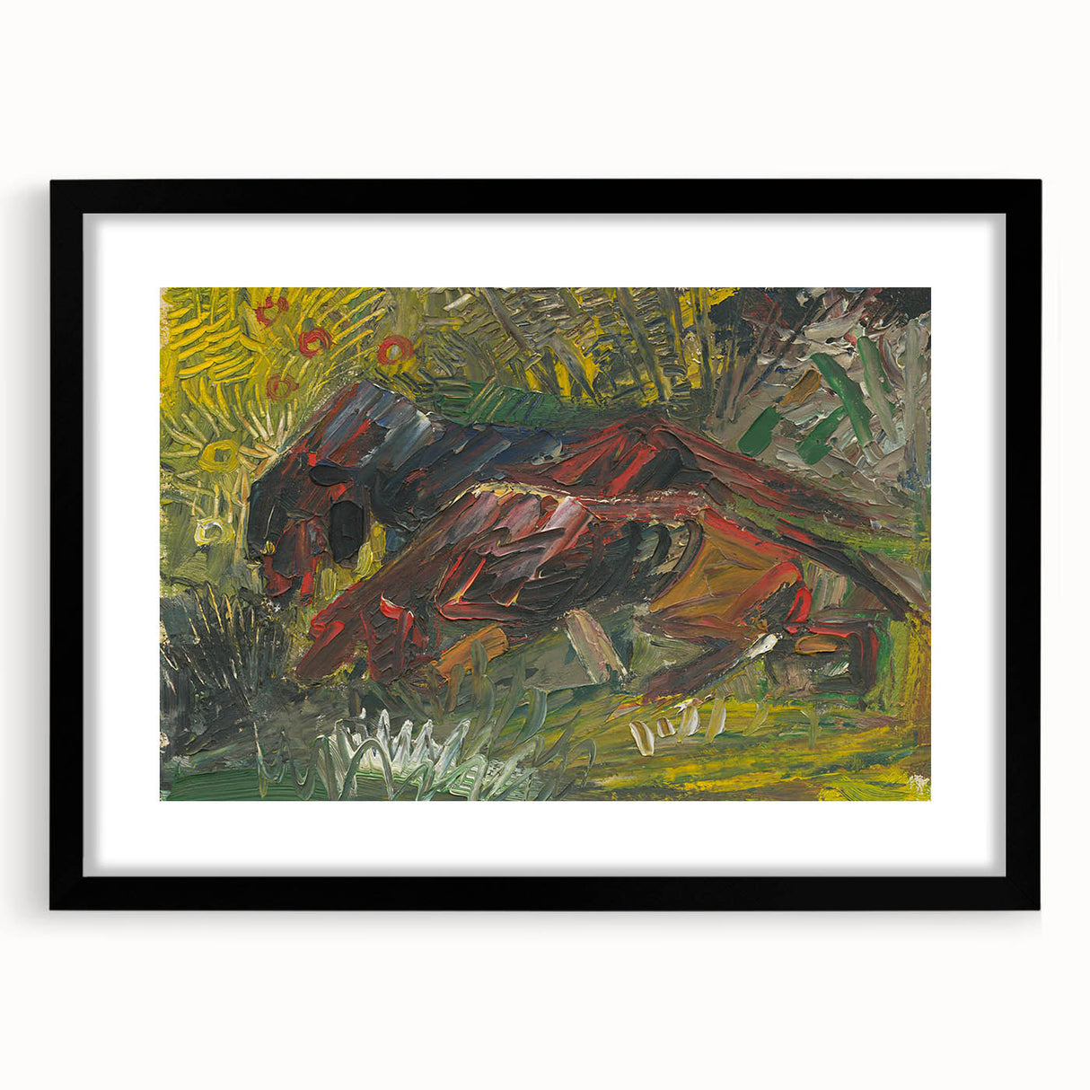 Expressionist Wall Art - Hunting Dogs by Weisz-Kubínčan - Bold Artwork
