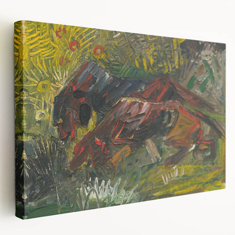 Expressionist Wall Art - Hunting Dogs by Weisz-Kubínčan - Bold Artwork